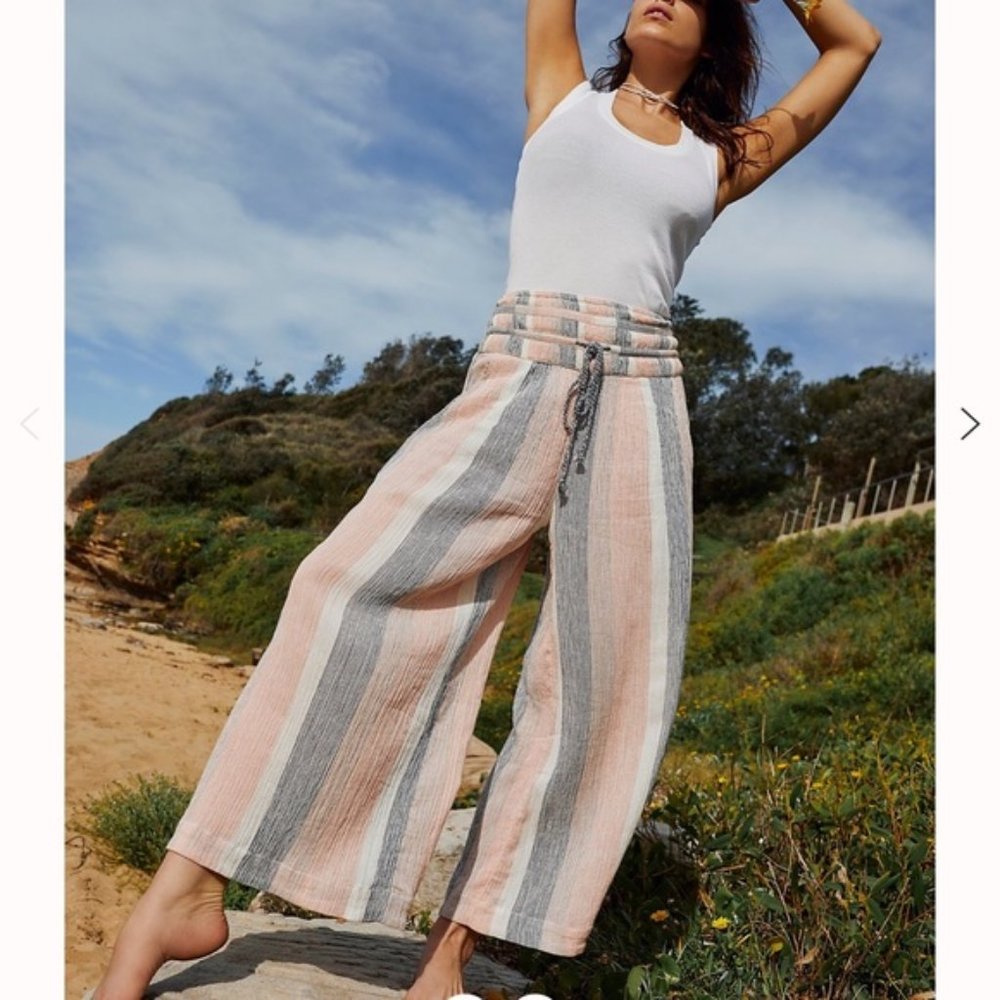Free People Hamilton Cropped Wide-leg Pants S